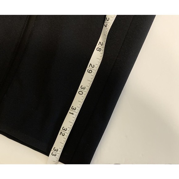 Cache Women’s Satin Trim Solid Black Novelty Pant Lace Up Detail Sz 10 NWT Flaw - Picture 7 of 10